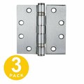 Global Door Controls 4 in W x 4 in H Satin Chrome CP4545-26D-3